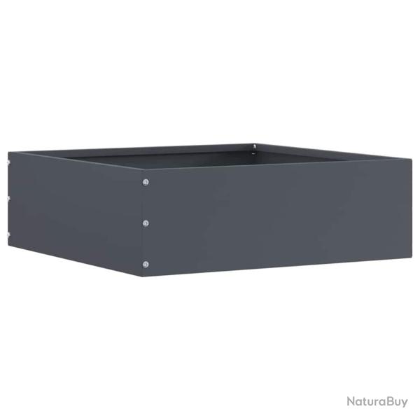 Bordure de Pelouse Anthracite 40 x 40 x 13 cm Acier