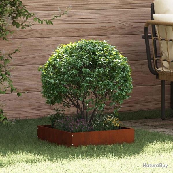 Bordure de Pelouse 6 pcs Rouill� 40 x 40 x 13 cm