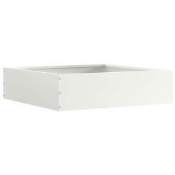 Bordure de Pelouse Blanc 50 x 50 x 13 cm Acier