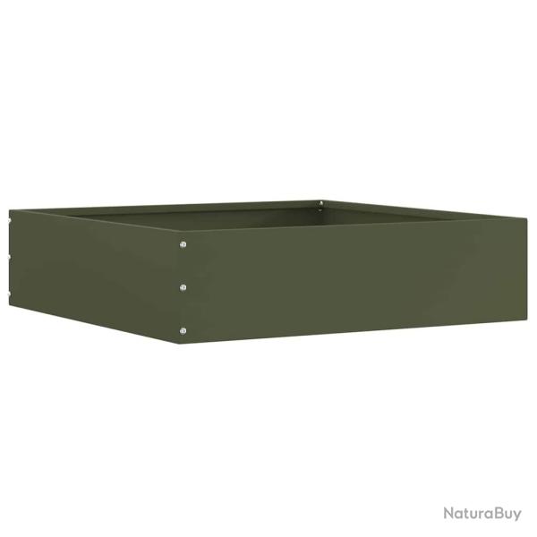 Bordure de Pelouse Vert olive 50 x 50 x 13 cm Acier