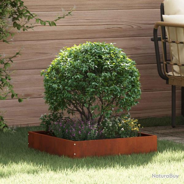Bordure de Pelouse 6 pcs Rouill� 50 x 50 x 13 cm