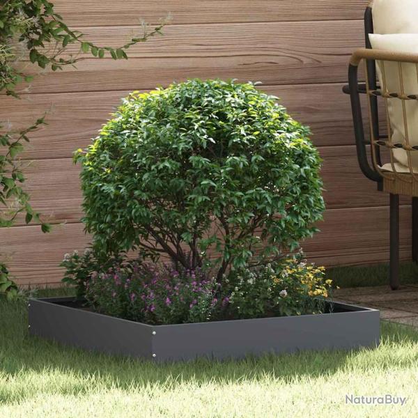 Bordure de Pelouse 6 pcs Anthracite 60 x 60 x 13 cm Acier