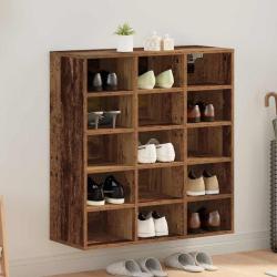 Cabinet &agrave; chaussures 77,5 x 30 x 83,5 cm Bois d'ing&eacute;nierie