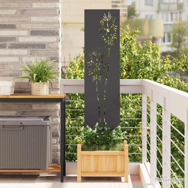 �cran de confidentialit� de Fretwork Noir 32 x 140 cm