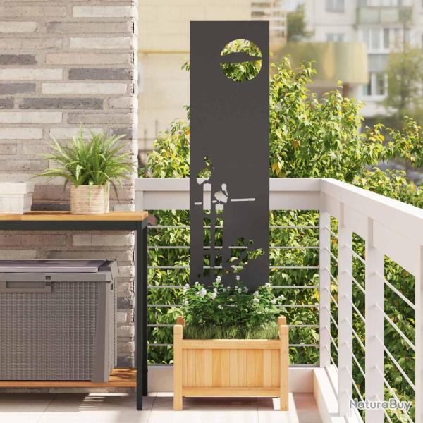 �cran de confidentialit� de Fretwork Noir 32 x 140 cm