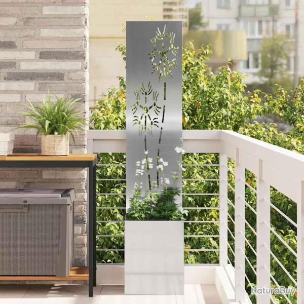 �cran de confidentialit� de Floral Argent� 32 x 150 cm