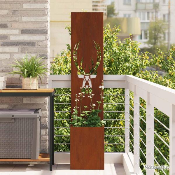 �cran de confidentialit� de Rouill� 32 x 32 x 150 cm