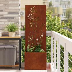 &Eacute;cran de confidentialit&eacute; de Floral Rouill&eacute; 50 x 150 cm