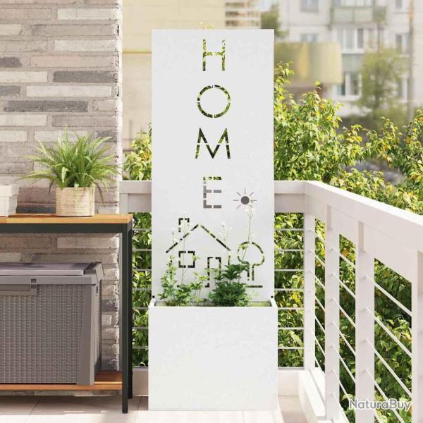 �cran de confidentialit� de Fretwork Blanc 50 x 150 cm