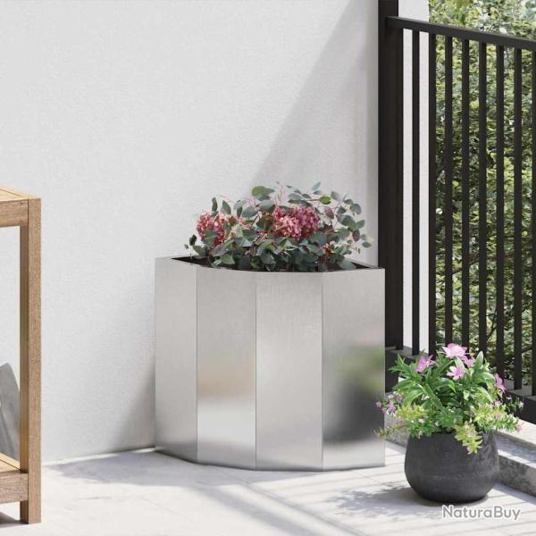 Jardini�re d'Angle Argent 30 x 30 x 35 cm Acier inoxydable