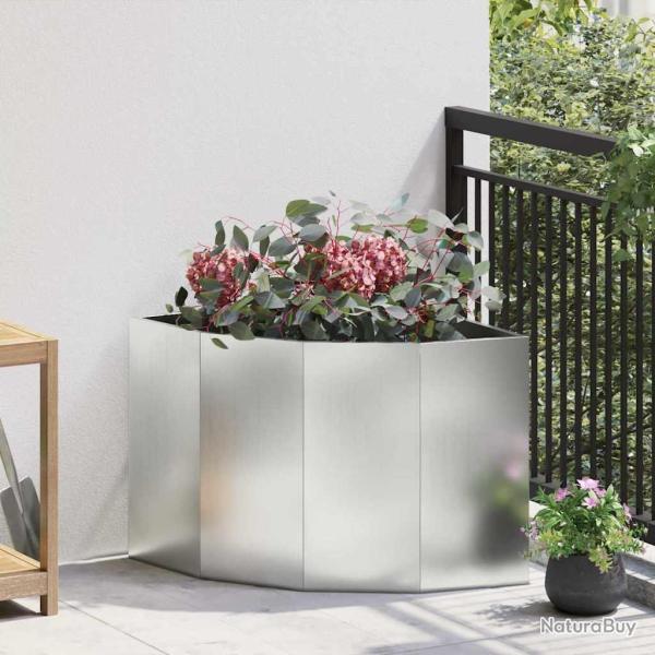 Jardini�re d'Angle Argent 60 x 60 x 50 cm Acier galvanis�