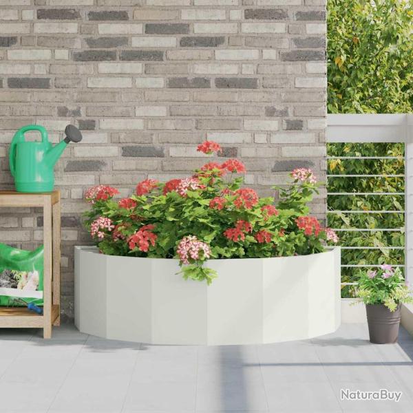 Jardini�re Blanc 120 x 60 x 35 cm Acier