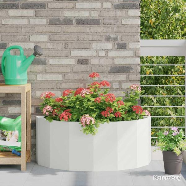 Jardini�re Blanc 90 x 45 x 35 cm Acier