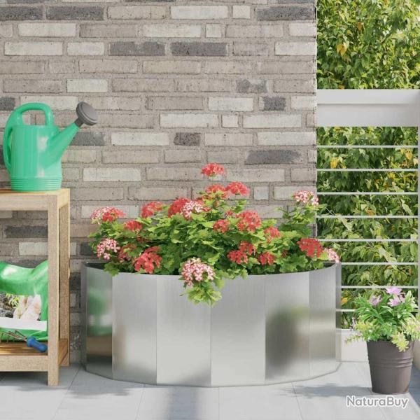 Jardini�re Argent 90 x 45 x 35 cm Acier galvanis�