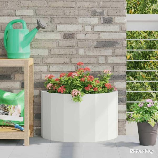 Jardini�re Blanc 60 x 30 x 35 cm Acier