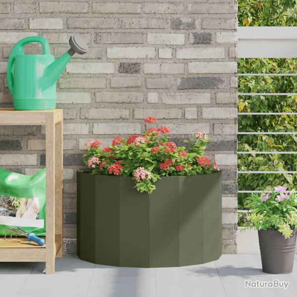 Jardini�re Vert olive 60 x 30 x 35 cm Acier
