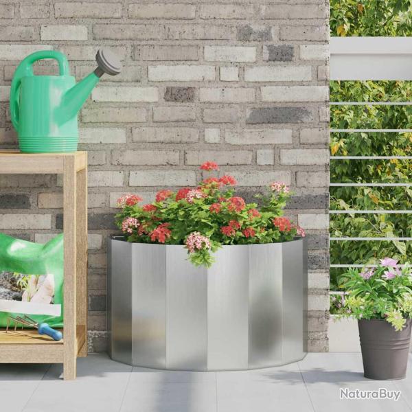 Jardini�re Argent 60 x 30 x 35 cm Acier galvanis�