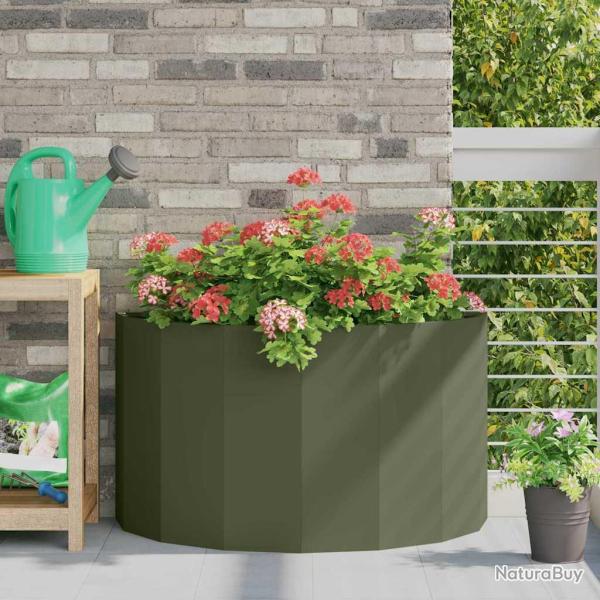 Jardini�re Vert olive 90 x 45 x 50 cm Acier