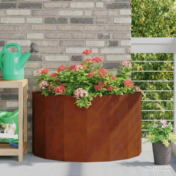 Jardini�re Rouill� 90 x 45 x 50 cm Acier patin�