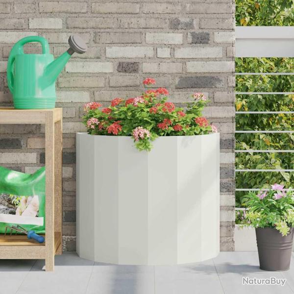 Jardini�re Blanc 60 x 30 x 50 cm Acier