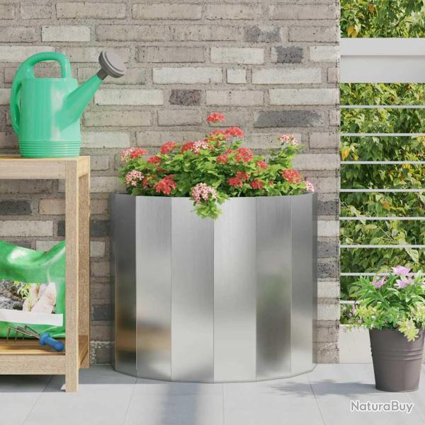 Jardini�re Argent 60 x 30 x 50 cm Acier galvanis�