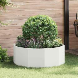 Jardini&egrave;re Blanc 90 x 90 x 35 cm Acier