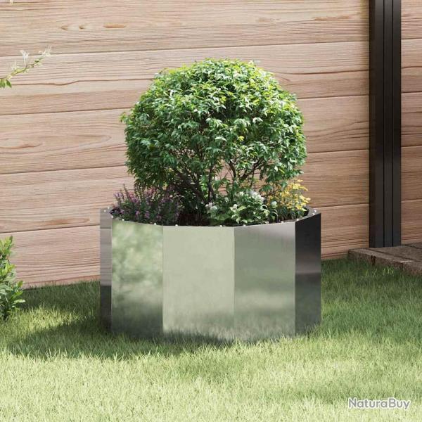 Jardini�re Argent 60 x 60 x 35 cm Acier galvanis�