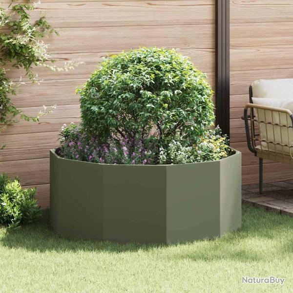 Jardini�re Vert olive 120 x 120 x 50 cm Acier