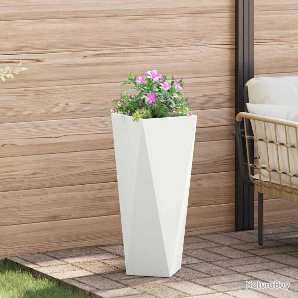 Jardini�re Blanc 30 x 30 x 75 cm Acier