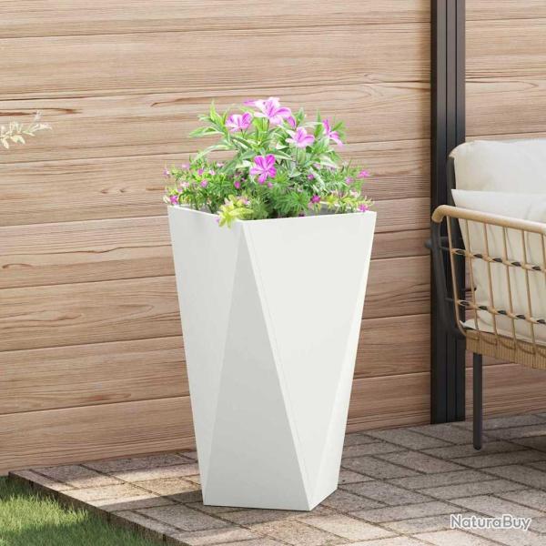 Jardini�re Blanc 40 x 40 x 75 cm Acier