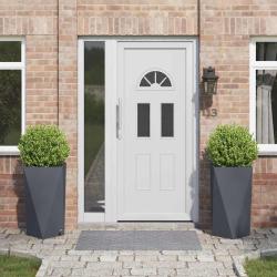 Jardini&egrave;re 2 pc Anthracite 40 x 40 x 75 cm Acier