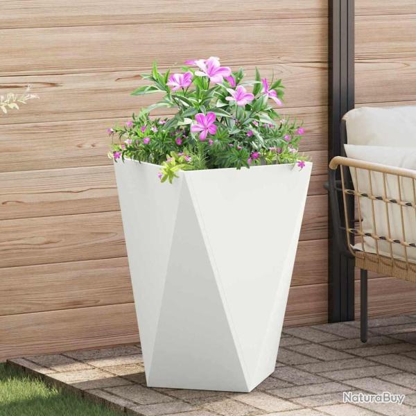 Jardini�re Blanc 50 x 50 x 75 cm Acier