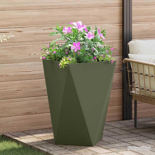 Jardini�re Vert olive 50 x 50 x 75 cm Acier