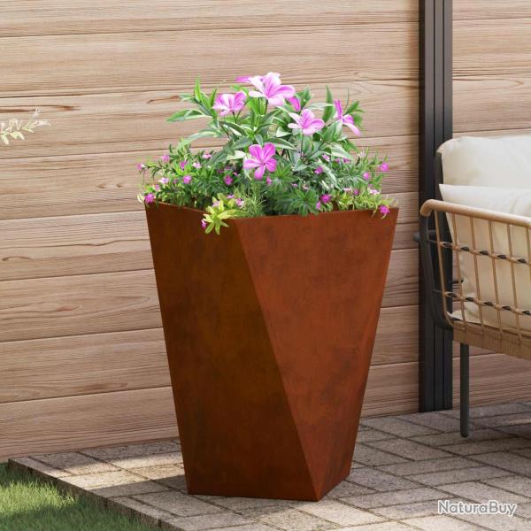 Jardini�re Rouill� 50 x 50 x 75 cm Acier patin�