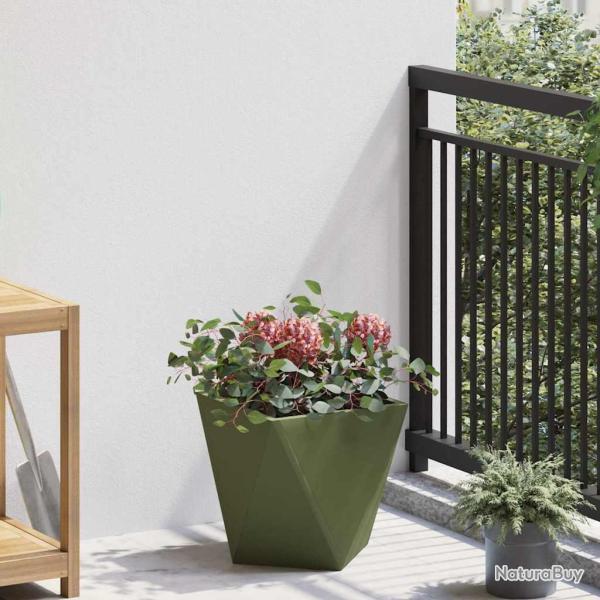 Jardini�re Vert olive 30 x 30 x 30 cm Acier