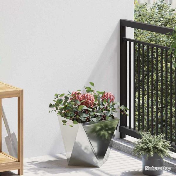 Jardini�re Argent 30 x 30 x 30 cm Acier galvanis�