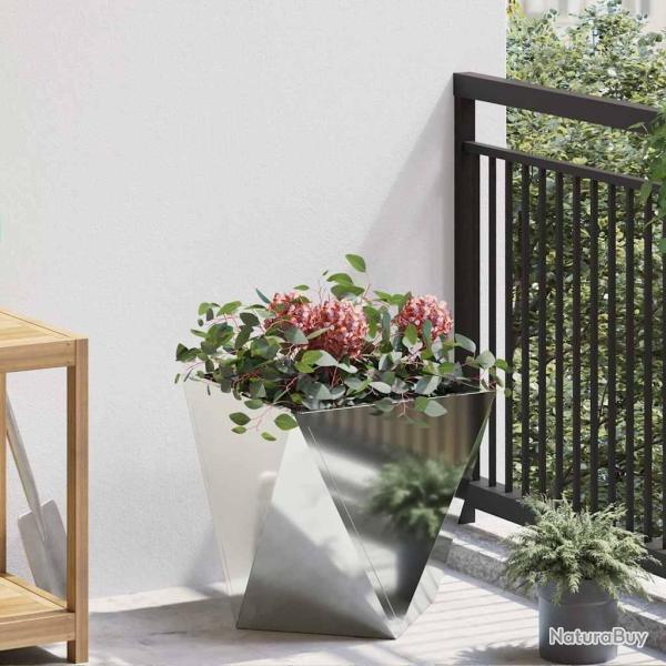 Jardini�re Argent 40 x 40 x 40 cm Acier galvanis�