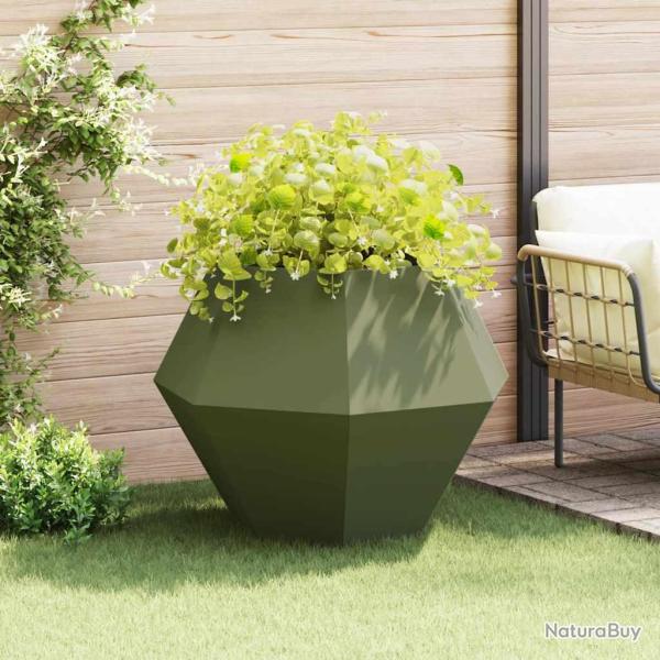 Jardini�re Vert olive 100 x 100 x 80 cm Acier