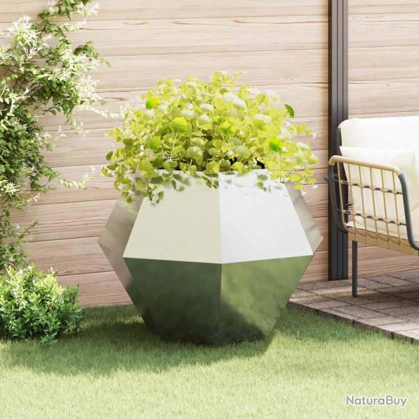 Jardini�re Argent 100 x 100 x 80 cm Acier galvanis�