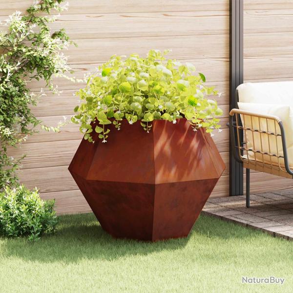 Jardini�re Rouill� 100 x 100 x 80 cm Acier patin�