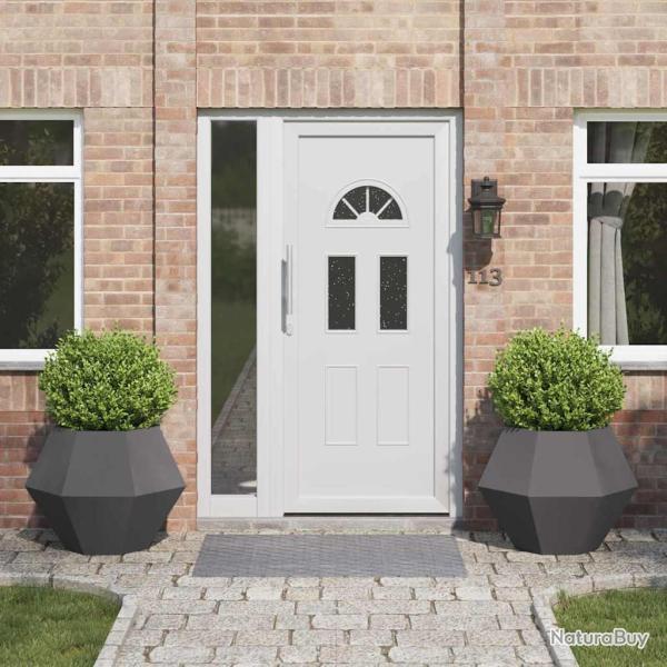 Jardini�re 2 pc Noir 75 x 75 x 60 cm Acier