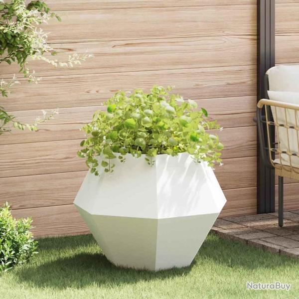 Jardini�re Blanc 75 x 75 x 60 cm Acier