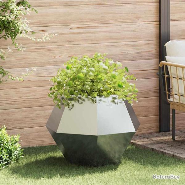 Jardini�re Argent 75 x 75 x 60 cm Acier galvanis�