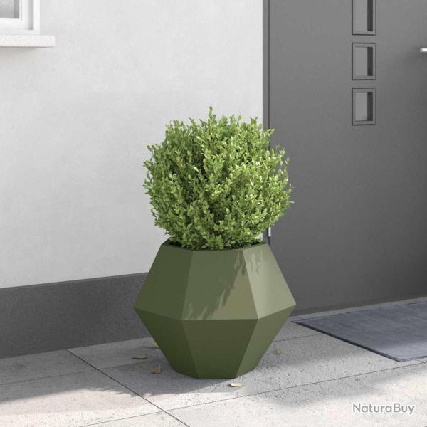 Jardini�re Vert olive 50 x 50 x 40 cm Acier