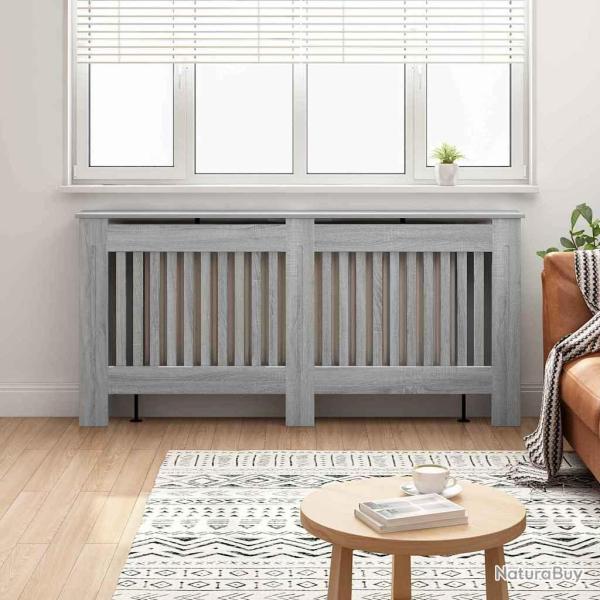 Cache-Radiateur gris 172 x 19 x 81,5 cm