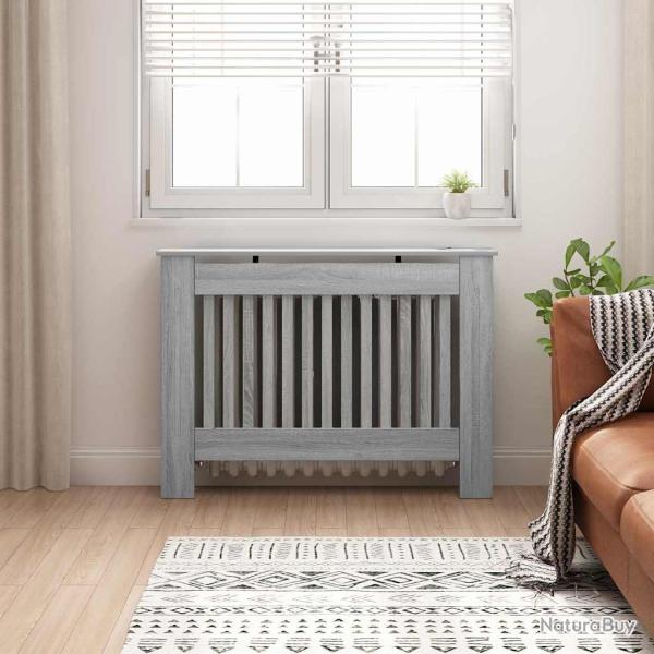 Cache-Radiateur gris 112 x 19 x 81,5 cm