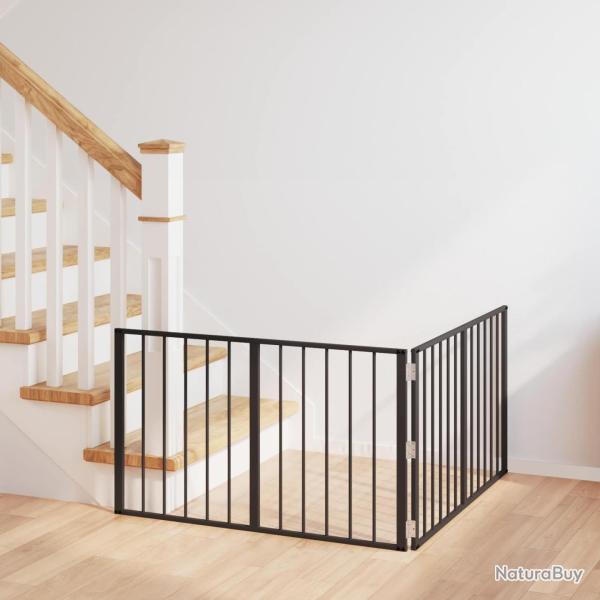 Porte pour chien 2 pcs Noir 100 x 60 cm Acier galvanis�
