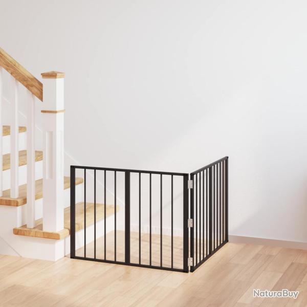 Porte pour chien 2 pcs Noir 80 x 60 cm Acier galvanis�