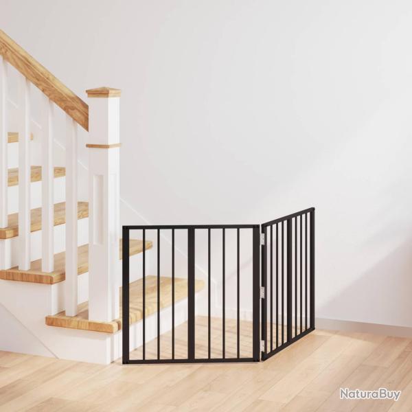 Porte pour chien 2 pcs Noir 60 x 60 cm Acier galvanis�