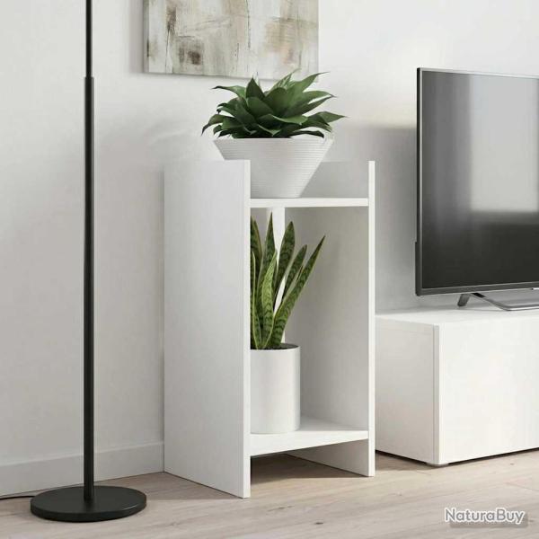 Support de Plante 2 pc Blanc 30 x 30 x 60 cm Bois d'ing�nierie